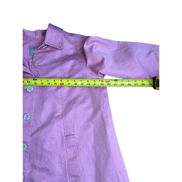 J. Jill Refine Pink Button-Up Women's Jacket Coat Size L - Picture 3 of 8